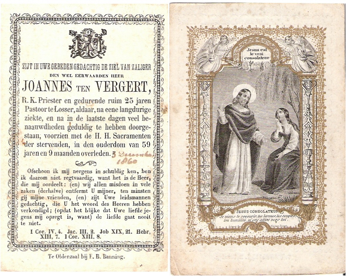 Bidprentje uit 1860